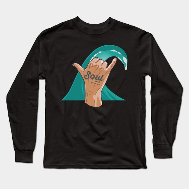 Non Violence - Shaka hand signal Long Sleeve T-Shirt by Bubsart78